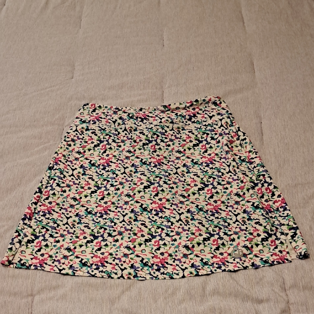 Vibrant Multicolor A-Line Skort